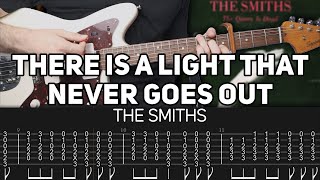 The Smiths  There Is a Light That Never Goes Out Guitar lesson with TAB [upl. by Mauceri720]