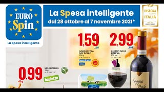 Volantino eurospin dal 28 ottobre al 7 novembre 2021 [upl. by Cammy]