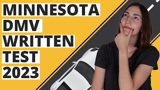 Minnesota DMV Written Test 2023 60 Questions with Explained Answers [upl. by Aicina32]