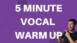 5 Minute Vocal Warm Up With a Straw [upl. by Lleirbag]