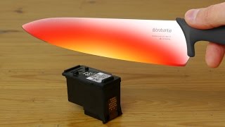 Red Hot Knife Vs Printer Cartridge amp Office Supplies 1000 Degree Knife [upl. by Tneicniv249]