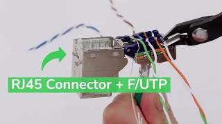 How to Connect SOne Shielded Schneider RJ45 Connector with FUTP Cable  Schneider Electric Support [upl. by Berk]