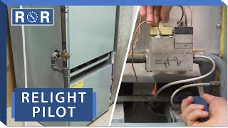 Furnace  How to Relight a Pilot Light  Repair and Replace [upl. by Venus]