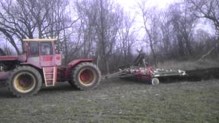 750 versatile tractor 13 shank chisel plow [upl. by Nyleek]