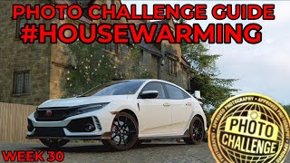 Forza Horizon 4  Photo Challenge Guide Week 30  HOUSEWARMING  The Gables Location [upl. by Deloria]