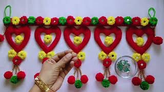 Door Decoration Ideas With Cardboard Diy Woolen Craft 4 Different Types of TARON Making Ideas [upl. by Eitac]