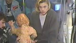 Childs Play 2  BTS  Christine Elise Fends Off Melted Chucky [upl. by Lang]