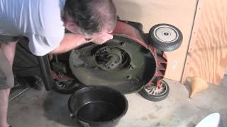 How To Change Oil In A Lawn Mower [upl. by Aniled]