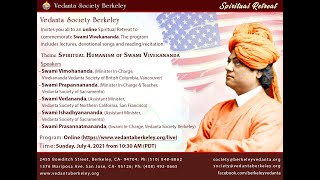 Spiritual Humanism of Swami Vivekananda Afternoon Session [upl. by Meunier]