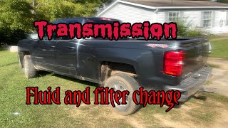 2019 Silverado transmission fluid filter change [upl. by Vilma]