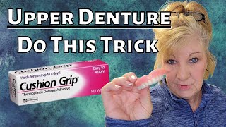 How To Apply Cushion Grip to your UPPER DENTURE [upl. by Ybroc540]