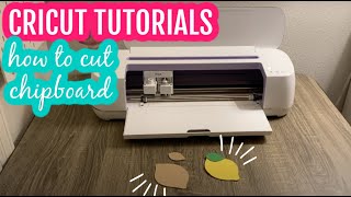 How to Cut Chipboard with the Cricut Maker  Cricut Beginner Tutorials [upl. by Grube494]