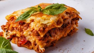 Recette facile de Lasagne viande hachée au four وصفة سهلة لزانيا باللحم المفروم في الفرن [upl. by Joellyn]