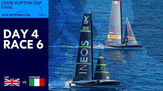 Louis Vuitton Cup Final Race 6  INEOS Britannia vs Luna Rossa Prada Pirelli  Full Replay [upl. by Lolanthe193]