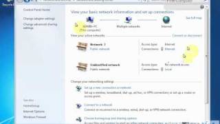 How to Share Internet Connection in Windows7 CpocLab  Live Networking training in India [upl. by Brandie527]