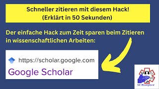 Mit diesem unverschämt einfachen Hack Zeit sparen beim Zitieren in wissenschaftlichen Arbeiten [upl. by Leirda539]