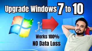 Upgrade From Windows 7 to Windows 10 for FREE in 2024 NO Data Loss Works 100 [upl. by Nanreit]