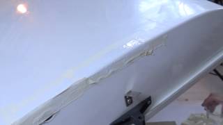 Hints amp Tips Basic Gelcoat Repair to Laser Transom [upl. by Caldeira]