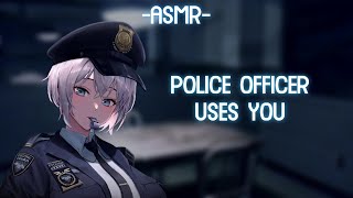 ASMR ROLEPLAY police officer uses you binauralF4A [upl. by Arotahs]