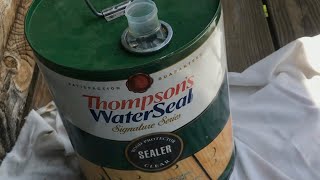 “easiest way” to APPLY thompson water seal to a deck [upl. by Dorita]