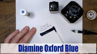 Diamine Oxford Blue writing sample [upl. by Aketal]