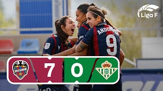 Resumen del Levante UD vs Real Betis Féminas  Jornada 21  Liga F [upl. by Marty]