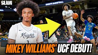 Mikey Williams and the New UCF Team Made Their Debut‼️😈 [upl. by Akanke553]