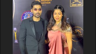 Gurmeet Chaudhary with Wife Debina Bonnerjee arrives for Lions Gold Awards 2024 [upl. by Risan]