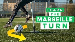 HOW TO LEARN THE MARSEILLE TURN  The Zidane Roulette football skill [upl. by Atenek5]