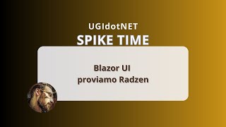 Blazor UI proviamo Radzen [upl. by Venn]