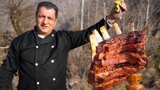 Tandoori BBQ Beef Ribs Recipe  Grilled beef short ribs recipes  Wilderness Cooking [upl. by Cathee]