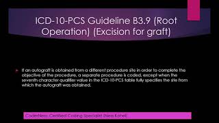 ICD10PCS  Guidelines [upl. by Adiaroz909]