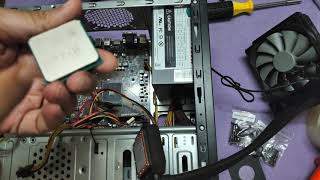 Installing Corsair H45 All in one Liquid Cooling solution inside a cramped mATX cabinet  Part 1 [upl. by Naehgem]