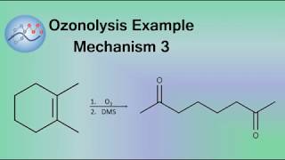 Ozonolysis Example Mechanism 3  Organic Chemistry [upl. by Kathie]