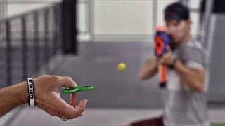 Fidget Spinner Trick Shots  Dude Perfect [upl. by Ardnek]