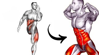 Treino de Abdominais em Pé para Perder Gordura em Casa [upl. by Ennobe641]