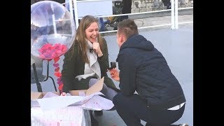 Christmas Marriage Proposal at Somerset House [upl. by Wendin775]