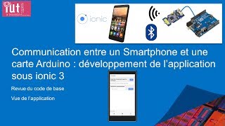 Communiquer en Bluetooth entre Android  iOS et Arduino Partie 2  Vue de lapplication [upl. by Hoyt]