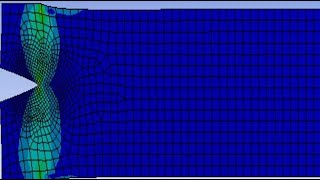 edge crack with premeshed crack fracture using ansys workbench [upl. by Toddy]