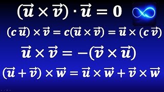41 Propiedades del producto cruz con demostraciones  Cálculo vectorial [upl. by Ody]
