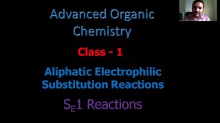 SE1 reaction mechanism and examples aliphatic electrophilic substitution reactions [upl. by Asserrac]