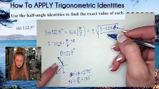 Use a halfangle identity to find sin1125º [upl. by Zena]