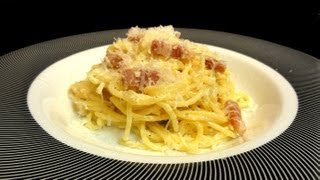 Espaguetis a la carbonara Recetas de pasta [upl. by Leitao]