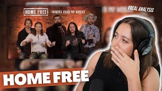 HOME FREE Country Fried Pop Medley  Vocal Coach Reaction amp Analysis  Jennifer Glatzhofer [upl. by Savill]