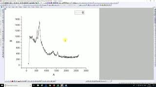 Baseline Correction of Raman or XRD Data in Origin 2015 [upl. by Grodin]