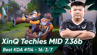 🧨 XinQ NEW META TECHIES 736 MID LANE  Dota 2 Pro Gameplay [upl. by Kerwin]