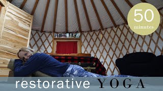 50 min Restorative Yoga for Intuition  Are You Making This Mistake with Wearable Tech  YwM 501 [upl. by Epillihp]