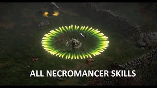 All Necromancer Skills  Diablo 2 Resurrected [upl. by Simonsen145]