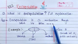 Encapsulation in Java  Learn Coding [upl. by Simetra348]