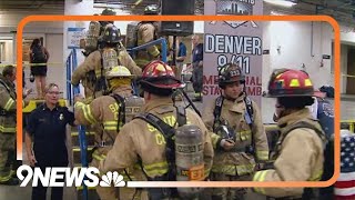 911 stair climb events honor fallen firefighters [upl. by Lime124]